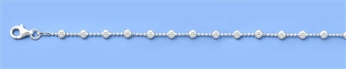 Sterling Silver Bead Anklet