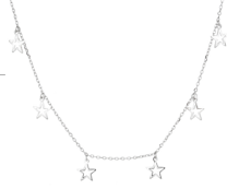 Sterling Silver Necklace Stars