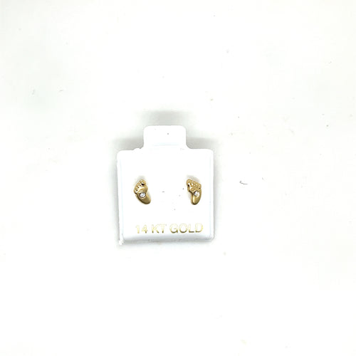 14k Gold Feet Studs